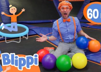 Blippi Visits An Indoor Trampoline Park and Learns Colors & More! | Educational Videos for Kids