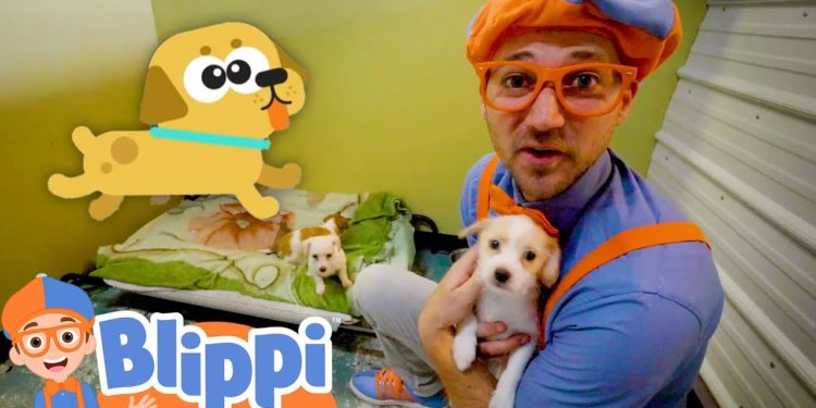 Blippi Pets Cute Animals in the Shelter! | Educational Videos for Kids