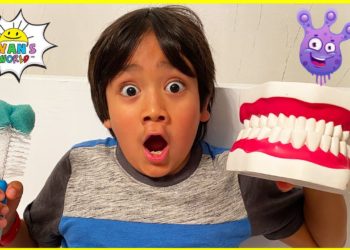Ryan learns why do we brush our teeth! | Educational Video for Kids