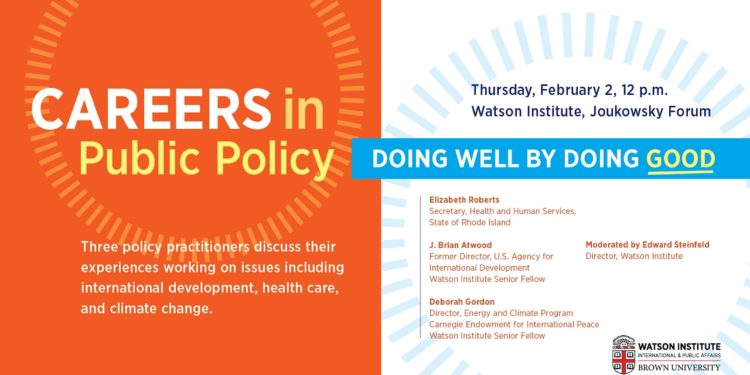Careers in Public Policy: Doing Well by Doing Good