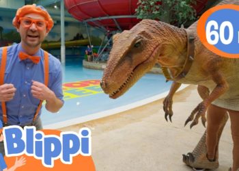 Blippi Meets Stanley The Dinosaur At The Fun Play Park | Educational Videos for Kids