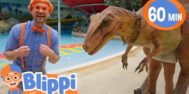 Blippi Meets Stanley The Dinosaur At The Fun Play Park | Educational Videos for Kids