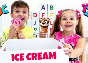 Diana and Roma learn the alphabet and how to count