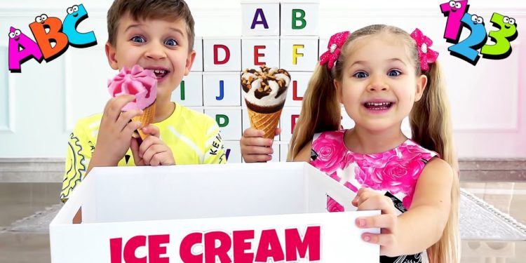 Diana and Roma learn the alphabet and how to count