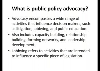 Public Policy Advocacy