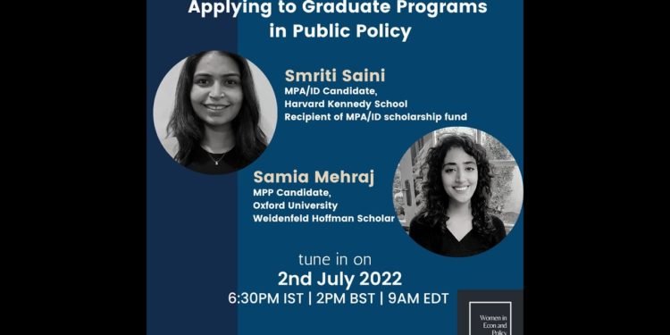Information Session on Applying to Graduate Programs in Public Policy
