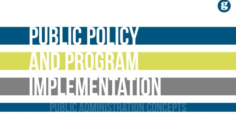 Public Policy and Program Implementation