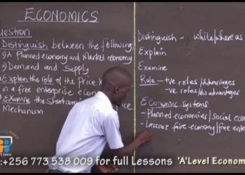 ECONOMICS A-LEVEL E-learning project Uganda like and subscribe succeed is a must