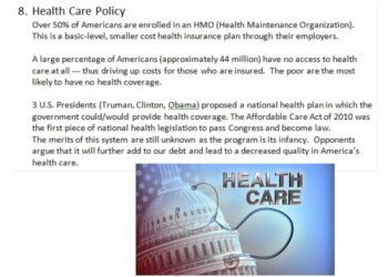 UNIT 8 – PUBLIC POLICY REVIEW