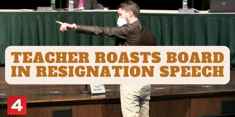 Grosse Pointe teacher roasts board of education in intense resignation speech