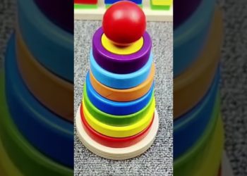 Learn shapes with wooden toy #education #toddlers #learning #educational #kids#shorts