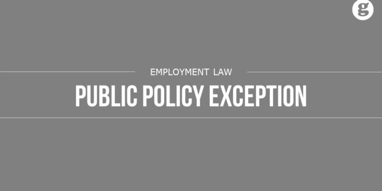 Public Policy Exception