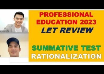 PROFESSIONAL EDUCATION SUMMATIVE TEST RATIONALIZATION LET REVIEW SEPTEMBER 2023