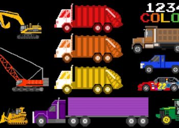 Educational Vehicles Volume 1 – Colors & Counting, Street & Construction – The Kids' Picture Show