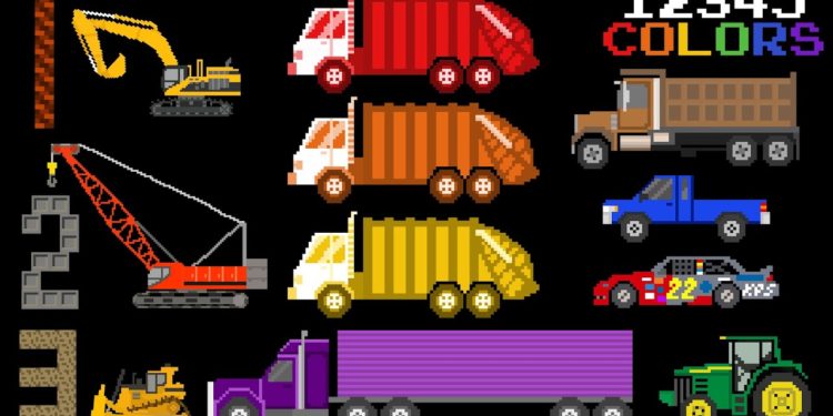 Educational Vehicles Volume 1 – Colors & Counting, Street & Construction – The Kids' Picture Show