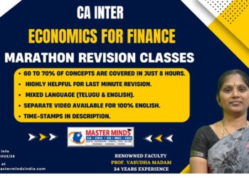 P1153 | CA Inter | Economics for Finance | English & Telugu | Marathon class | May 23 Attempt