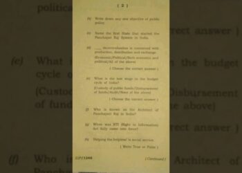 B.A. 4th semester/Public Policy and Administration in India/Dibrugarh University/2022