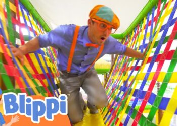 Learning With Blippi At An Indoor Playground For Kids | Educational Videos For Toddlers