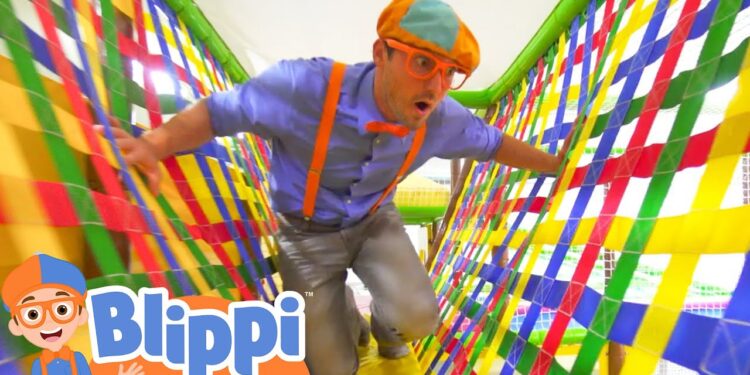 Learning With Blippi At An Indoor Playground For Kids | Educational Videos For Toddlers