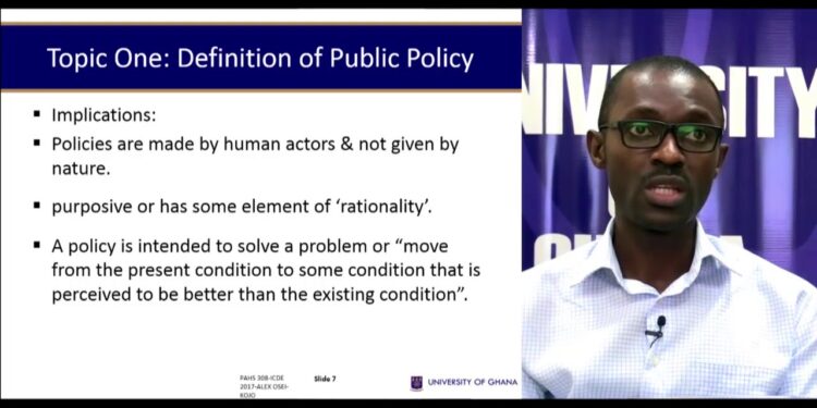 PAHS 318: Public Administration – Session 2: – Nature and Rationale for Public Policy