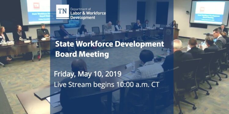 May  2019 State Workforce Development Board Meeting