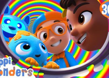 Blippi & Meekah's Rainbow Paint Adventure! | Blippi Wonders Educational Videos for Kids