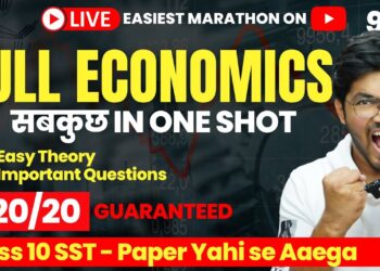 DON'T MISS: FULL Economics in 2 HOURS Live Marathon | Class 10 Social Science Boards | Padhle