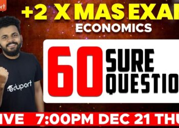 Plus Two Economics Christmas Exam | 60 Sure Questions | Eduport Class 12 Commerce & Humanities