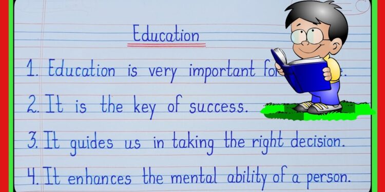 10 lines on Education/Essay on Education/10 lines on Importance of Education/Importance of Education