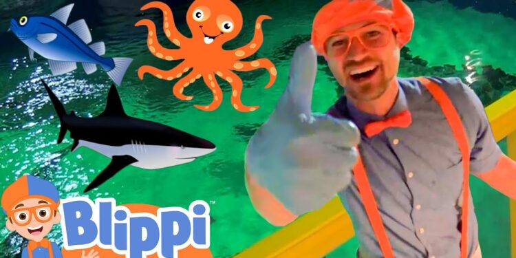 Blippi Explores a FUN Aquarium | Learning Sea Animals For Children | Educational Videos for Kids